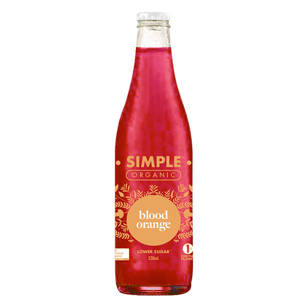 Simple Juicery Organic Sodas Blood Orange (12x330ml)_image_Cartel & Co_order now