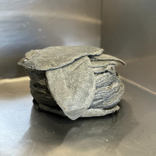 Corn Tortillas 16cm Activated Charcoal - Off Cuts