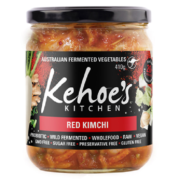 Kehoe's Red Kimchi 8x410g_image_Trialia Foods Australia_order now