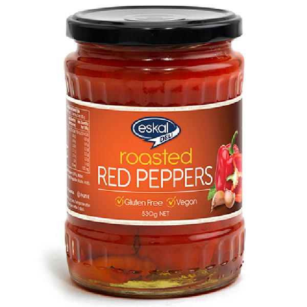 Eskal Roasted Red Peppers 6x530ml_image_Trialia Foods Australia_order now