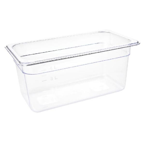 Vogue Clear Polycarbonate 1/3 Gastronorm Tray 150mm_image_Nisbets_order now