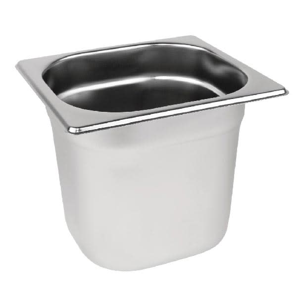 Vogue Stainless Steel 1/6 Gastronorm Tray 150mm_image_Nisbets_order now