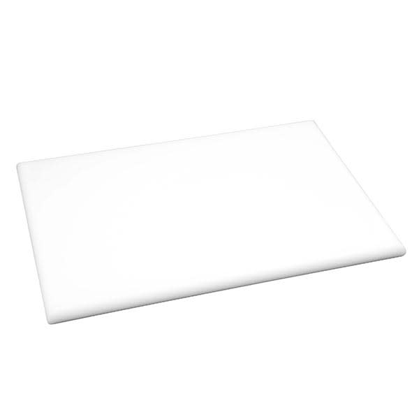 Hygiplas Extra Thick High Density Chopping Board 450x300x20mm White_image_Nisbets_order now