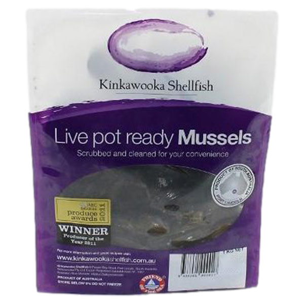 Mussel-Kinkawooka Live 2KG VAC PAC (~2kg)