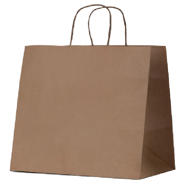 Premium Takeaway Brown Kraft Paper Bag, Large (150GSM) + base board (320x350x230) 100/ctn_image_Anchor Packaging_order now