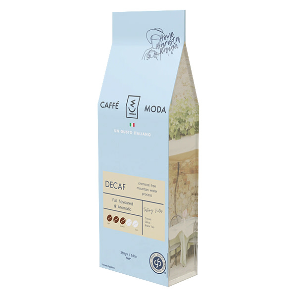 Caffe Moda Decaf Ground - Caffettiera/French Press 250G_image_Giuseppe Brothers Coffee_order now