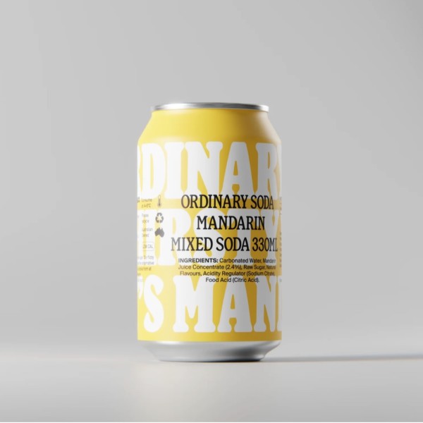 Ordinary Soda Mandarin 12 x 330ml_image_Brew Society NSW_order now