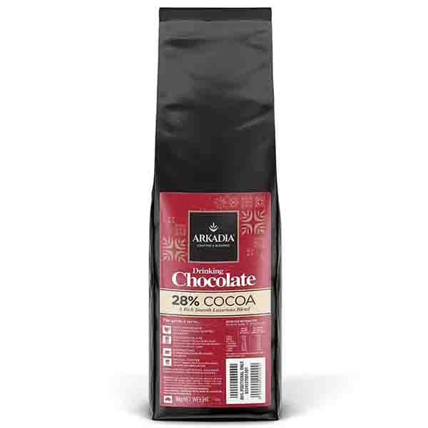 Arkadia-Drinking Chocolate 28% Cocoa 1kg_image_Ozone Organics Pty Ltd_order now