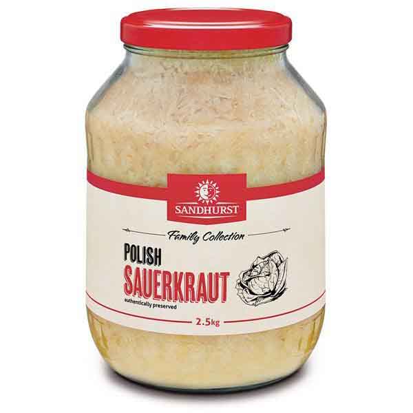 Sandhurst Sauerkraut 2.5Kg_image_Hudson Pacific Foodservice_order now