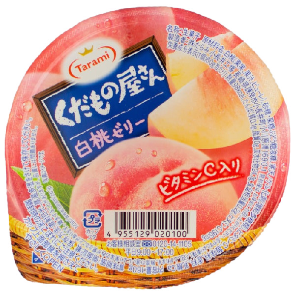 Tarami Kudamonoya San Hakutou(Peach) JELLY (6x160g)_image_Daiwa Food Corporation - VIC_order now