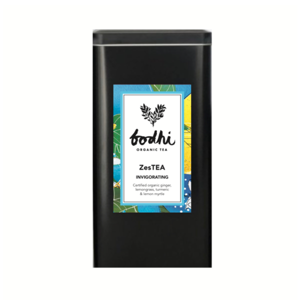 Cafe Pack | Lemongrass & Ginger Tea | Organic Ginger Lemongrass Lemon Peel Turmeric Lemon Myrtle | ZesTEA | Pyramid Infuser Tea Bag 100_image_Bodhi Organic Tea_order now