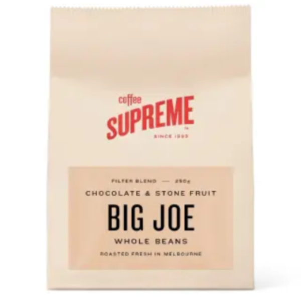 250g Big Joe Filter Blend WHOLE BEANS_image_Coffee Supreme_order now