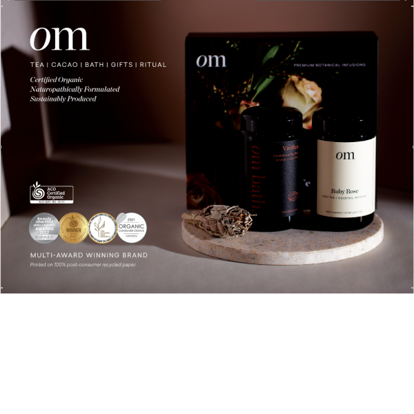 Postcard | OM | TEA | CACAO | BATH | GIFTS | RITUAL_image_Organic Merchant_order now