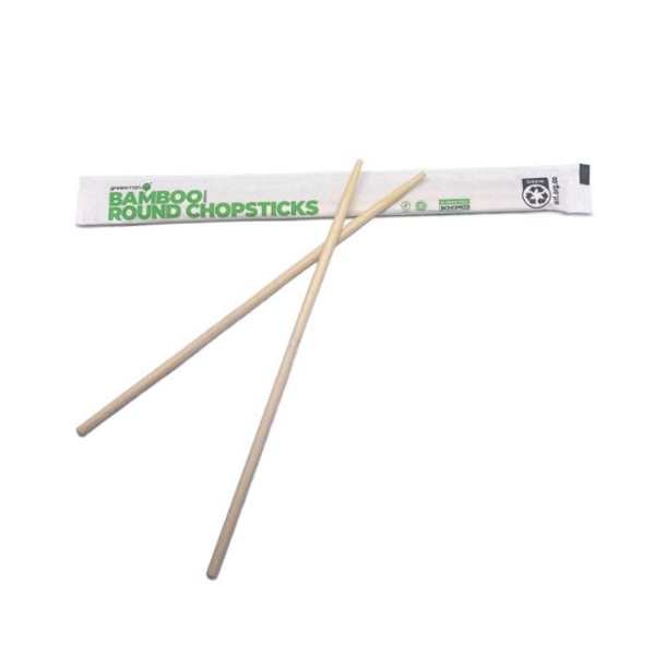 Bamboo round chopstick 5*220mm 3000pc/ctn