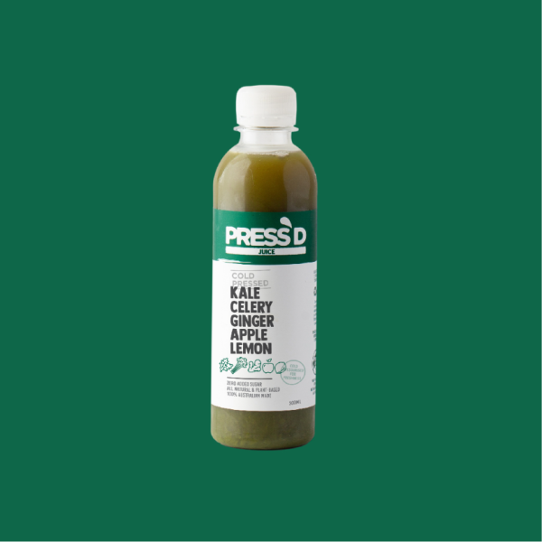 JUICE COLD PRESSED KALE, CELERY, GINGER ,APPLE, LEMON MIX 10X300ML