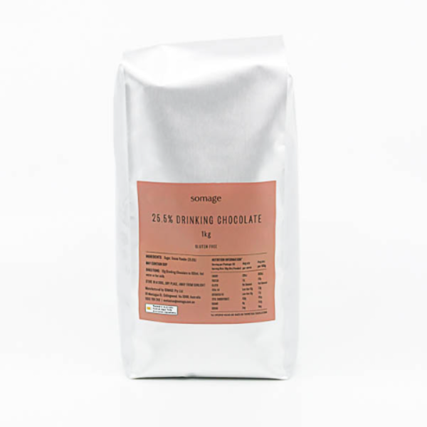 Somage 25.5% Drinking Chocolate 1kg_image_Artisti Coffee_order now