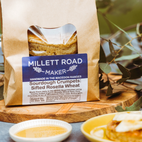 Sourdough Crumpets - Rosella Wheat - Retail 6-Pack_image_Millett Road Maker_order now