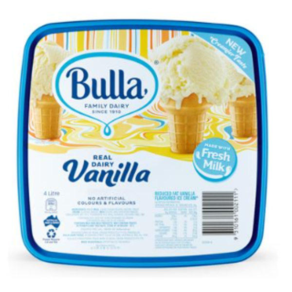 ICE CREAM VANILLA REAL DAIRY BULLA 4LT (4)_image_Reliable Food Distributors_order now