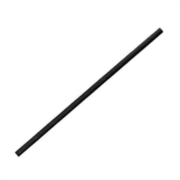 Paper Straw Regular Plain Black 2500PCS_image_Catersupply_order now
