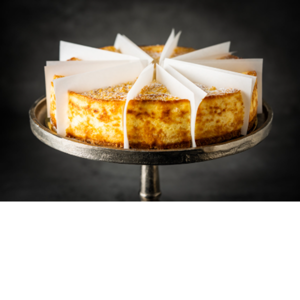 8" Baked Ricotta Cake - SLICED (10 pieces)_image_Looma's Cakes_order now
