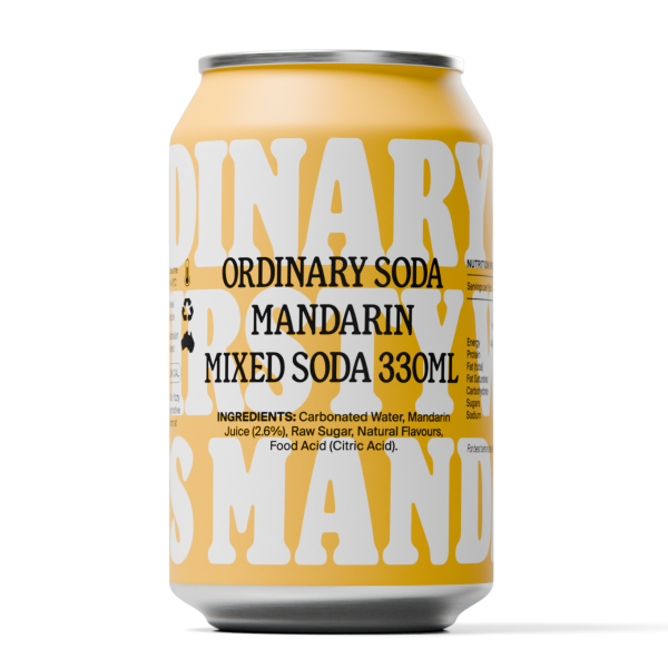 Ordinary Soda Mandarin 12 x 330ml_image_Ordinary Soda_order now