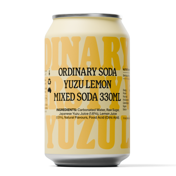 Ordinary Soda Yuzu Lemon 12 x 330ml_image_Ordinary Soda_order now