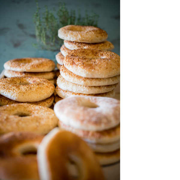  White Flat Sesame Bagel (ORIGINAL) 40/Box_image_The Baker from Jaffa_order now