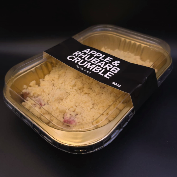 GF Apple + Rhubarb Crumble White Label 400g