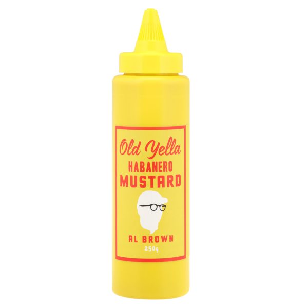 Al Brown Old Yella Habanero Mustard (10x250mL)_image_Really Good People_order now