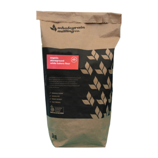 Organic Stoneground White Bakers Flour 5KG_image_Honest to Goodness_order now