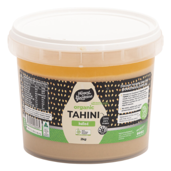 Organic Hulled Tahini 2KG_image_Honest to Goodness_order now