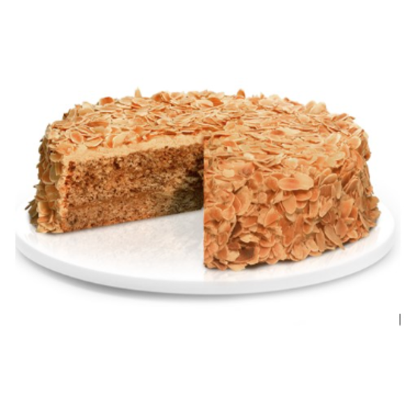 Coffee Cream Cake with Roasted Sliced Almonds - 26cm_image_Yael's Cakes of Distinction_order now
