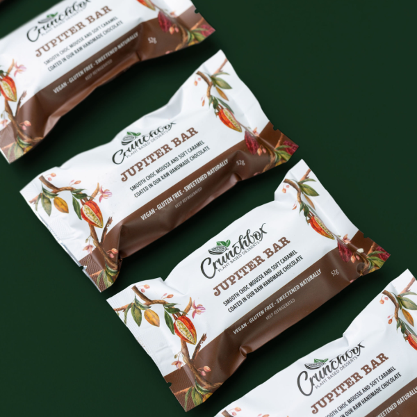 CRUNCHBOX - SNACK Jupiter Bar x 8 - KEEP REFRIGERATED _image_Crunchbox - The Chocolate Chapter_order now