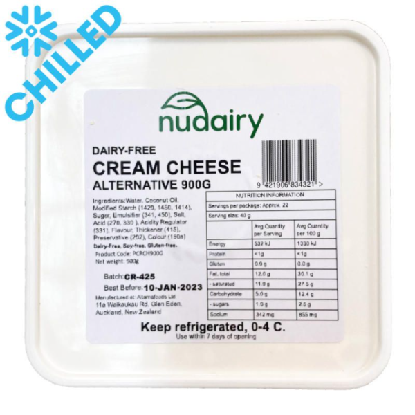 NuDairy - Vegan Cream Cheese Alternative CARTON 3.6kg - 4 x 900g_image_The Plant Pantry - Plant Based Food Distributor_order now