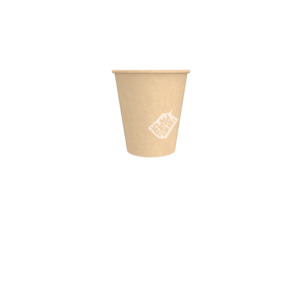 Home Compostable Coffee Cup 80mm 237ml - *True 8oz (900) Sml 1002-3-900