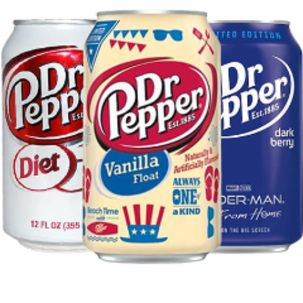 355ML DR PEPPER USA CANS RANGE 12PK_image_Steel City Beverage Co_order now