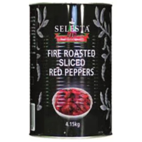 PEPPERS RED FIRE ROASTED STRIPS SELESTA 4.15KG (3)_image_Reliable Food Distributors_order now
