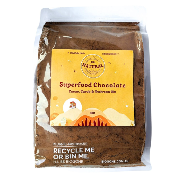 🌞 1kg pouch - Min. qty 3 - Superfood Choc 🤎_image_Mr Natural Superfoods_order now