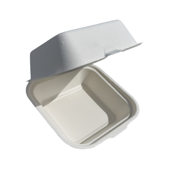 6" Burger/Sushi Rolls Clamshell White CTN500 SLV50_image_Compak Tassie_order now