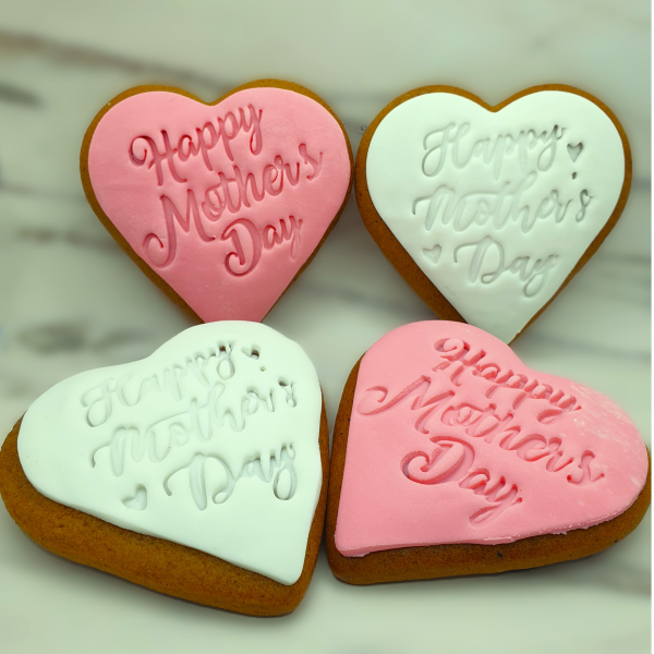 Pink & White Mother's Day Heart Honey Bread 24x28g_image_Just Sweets_order now