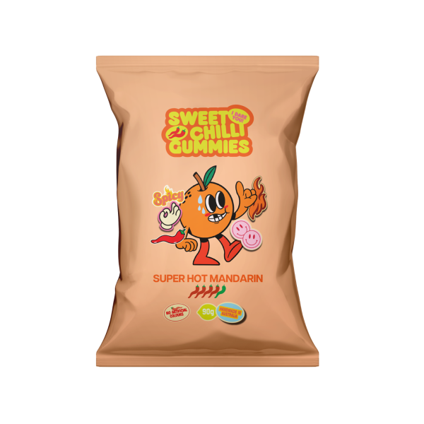 Sweet Chilli Gummies Super Hot Mandarin (8x90g)_image_Really Good People_order now