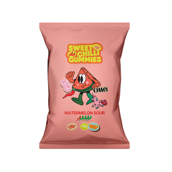 Sweet Chilli Gummies Watermelon Sours (8x90g)_image_Really Good People_order now