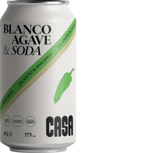 Casa Blanco Agave w/ Jalapeno & Pineapple Case of 24 x 375ml 4% ABV_image_Casa Spirits & Cocktails_order now