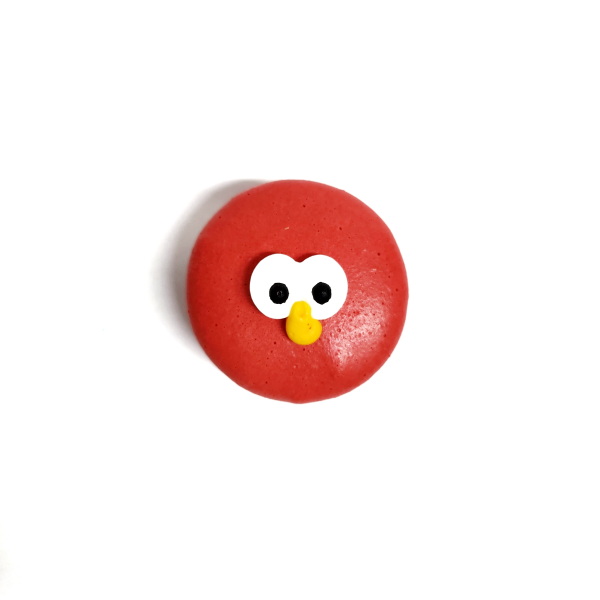 (GF) Elmo Macaron- Chocolate (20 Pieces)_image_Fatcaron_order now