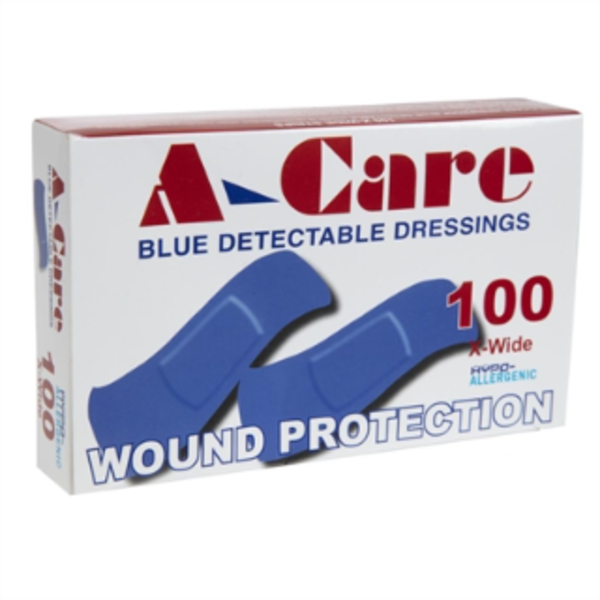Blue Detectable Plasters Standard - 75x25mm (Pack 100)_image_Nisbets_order now