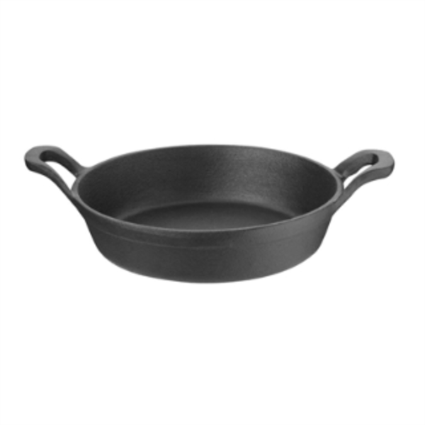 Olympia Cast Iron Round Eared Dish - 180mm 7"_image_Nisbets_order now