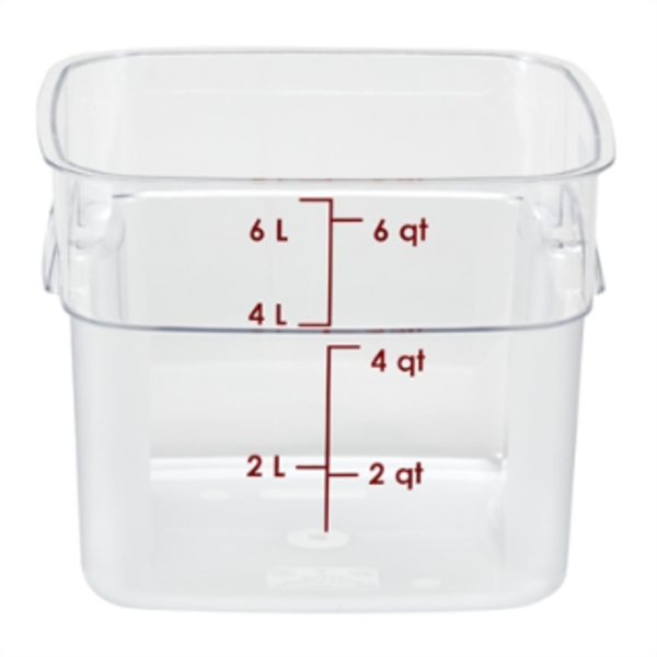 Cambro Fresh Pro Square Container Polycarbonate - Clear - 5.7Ltr_image_Nisbets_order now