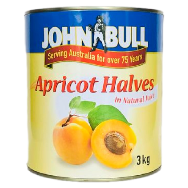 Apricot Halves In Natural Juice  John Bull_image_Hudson Pacific Foodservice_order now