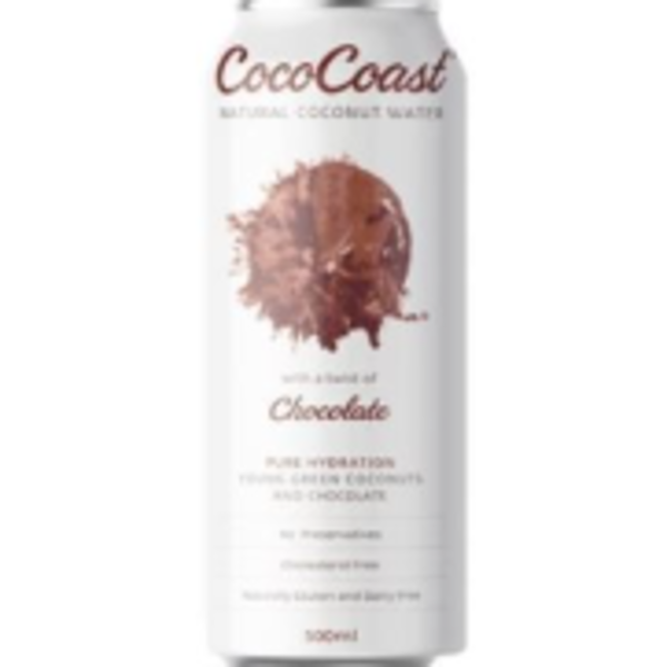 Cococoast Chocolate Coconut Water 500ml Can (24) _image_KELLY'S DISTRIBUTORS_order now