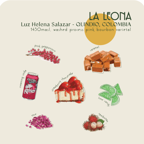 250g - Colombia - La Leona Pink Bourbon_image_Core Roasters_order now